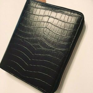 NEW Kikki.k Croc Planner -Med B6 Jet Black